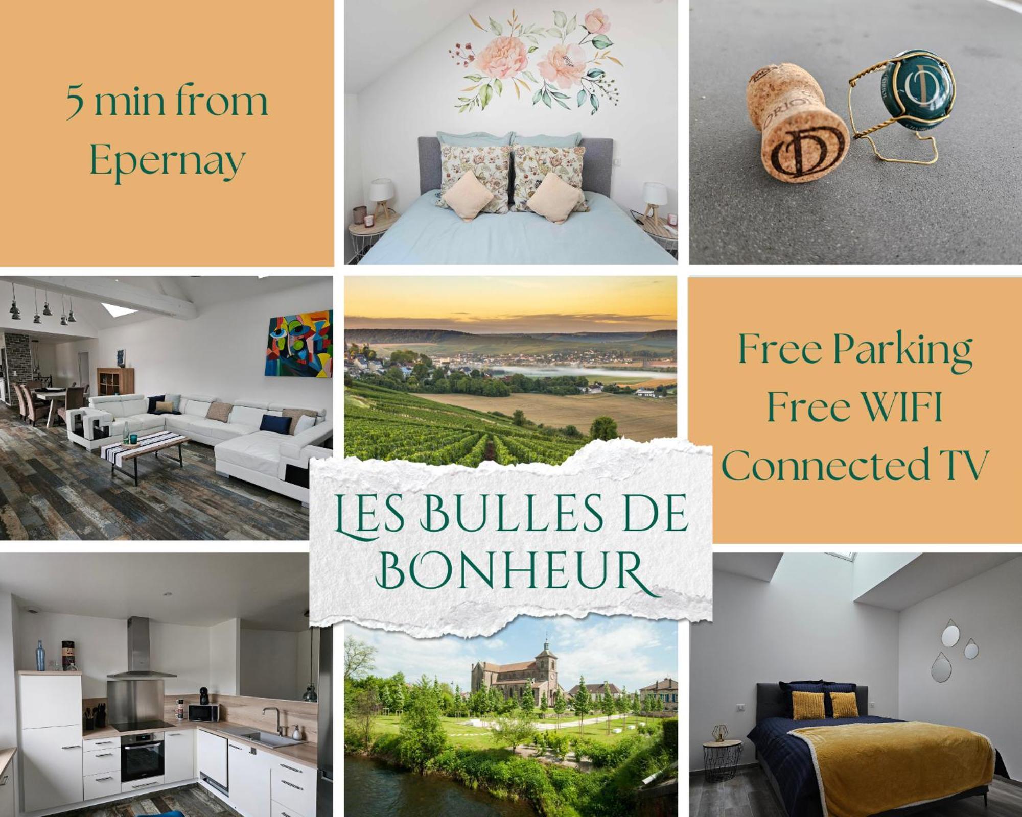 Les Bulles De Bonheur - Au Coeur Du Vignoble Champenois Daire Chouilly Dış mekan fotoğraf